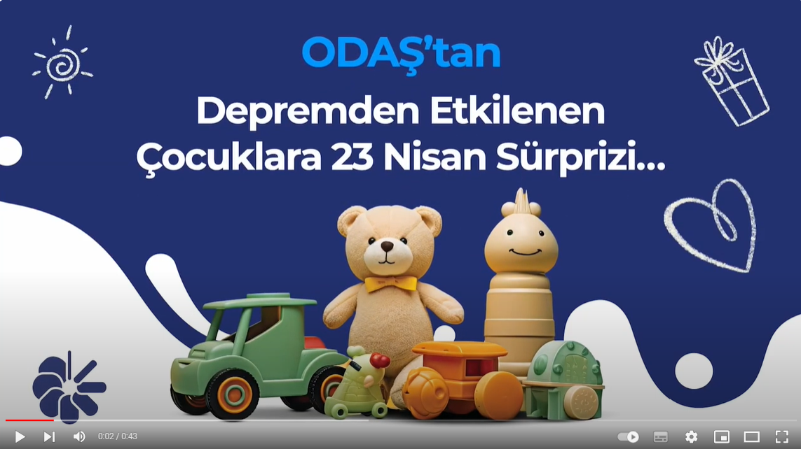 ODAŞ'tan Depremden Etkilenen Çocuklara 23 Nisan Sürprizi!